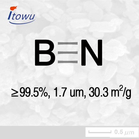 Boron Nitride Powder (BN Powder), 99.5%Purity, 1.7 um, 30.3 m2/g