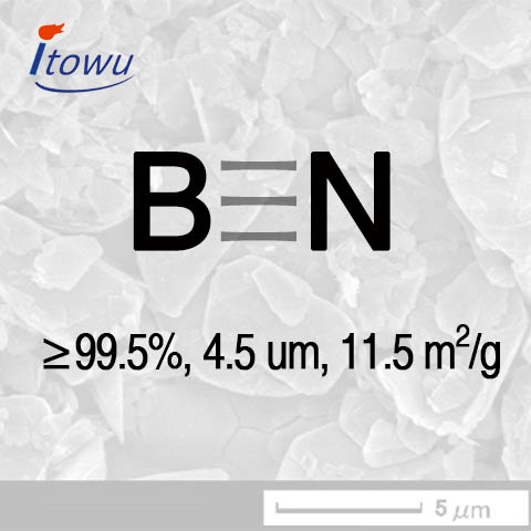 Boron Nitride Powder (BN Powder), 99.5%Purity, 4.5 um, 11.5 m2/g