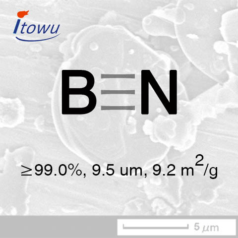 Boron Nitride Powder (BN Powder), 99.0%Purity, 9.5 um, 9.2 m2/g